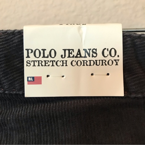 Polo Jeans Co. Ralph Lauren Indigo Navy Stretch Corduroy Pants Sixe 14x32 - Picture 13 of 15
